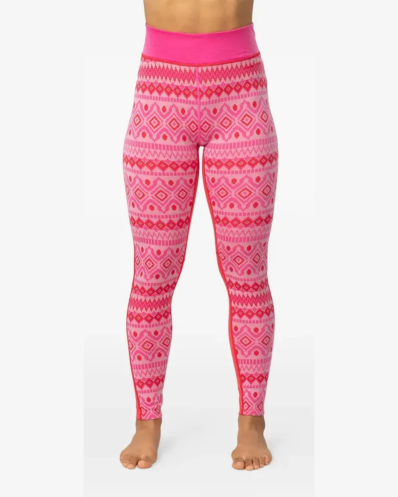 Kari Traa Malia fair isle-patterned panelled base-layer leggings - Rosa Rosa