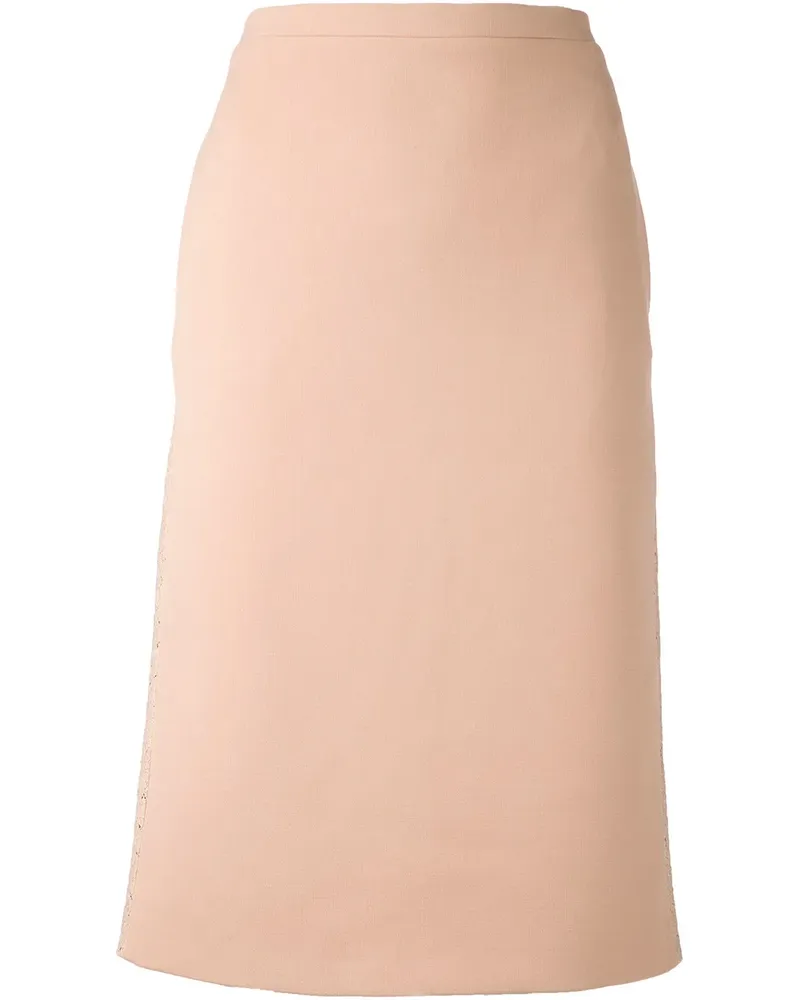 N° 21 lace back skirt - Nude Nude