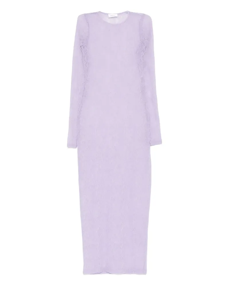 WARDROBE.NYC lace long-sleeve midi dress - Violett Violett