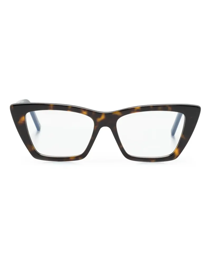 Saint Laurent Mica Brille mit Cat-Eye-Gestell - Braun Braun
