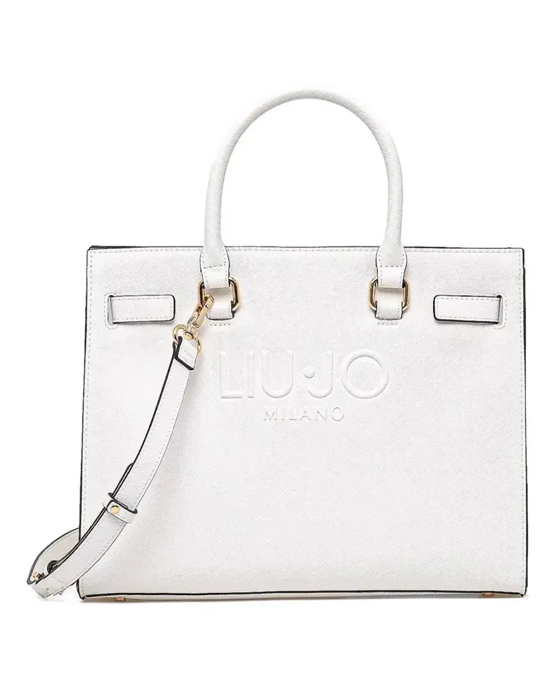 Liu Jo Shopper mit Logo-Prägung - Weiß Weiß
