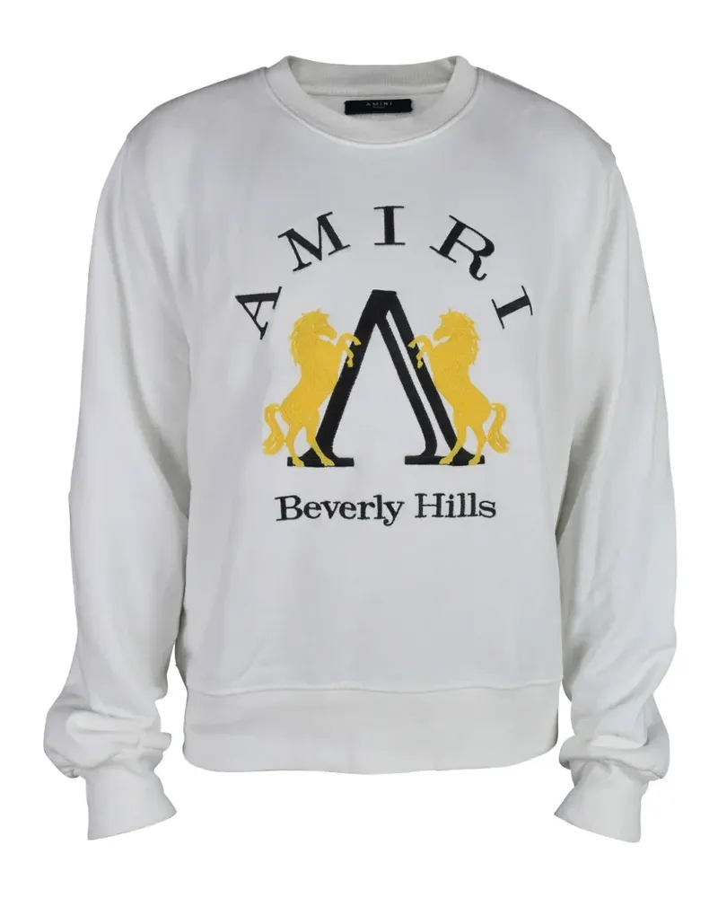 Amiri Sweatshirt mit Logo-Stickerei - Weiß Weiß