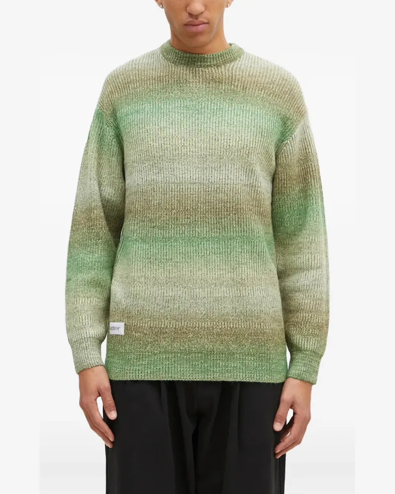 Butter Goods Beams striped knitted sweater - Grün Grün