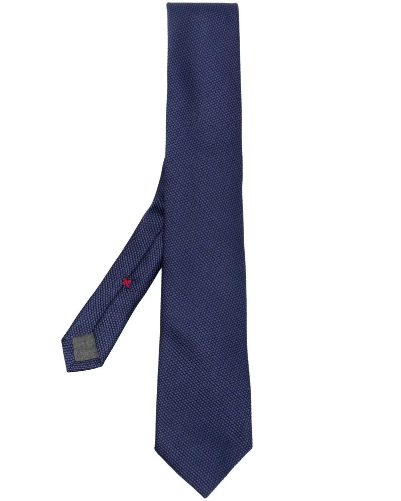 Brunello Cucinelli Strukturierte Krawatte - Blau Blau