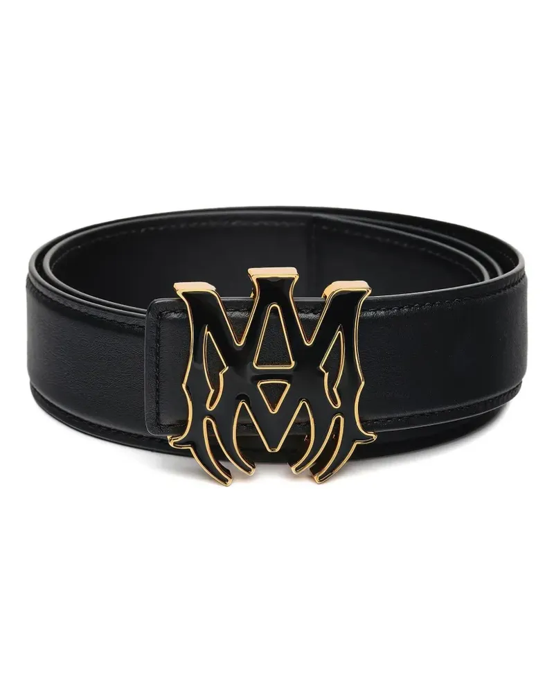Amiri MA logo belt - Schwarz Schwarz