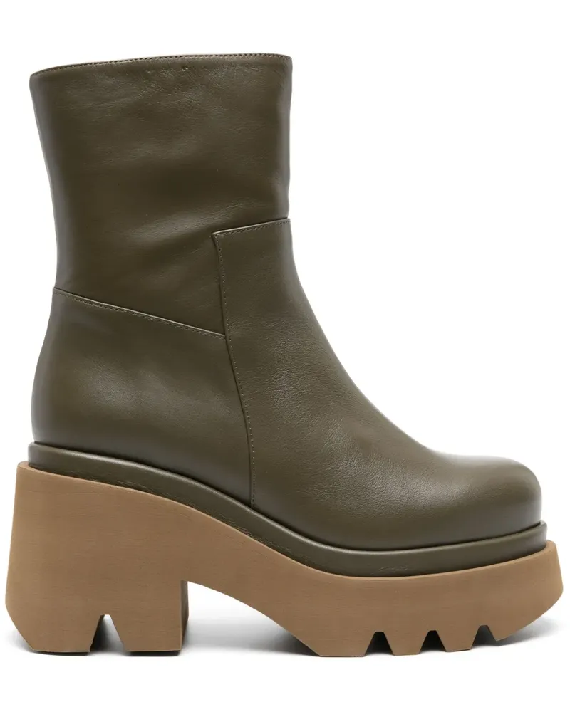 Paloma Barceló Stiefel aus Leder 80mm - Grün Grün