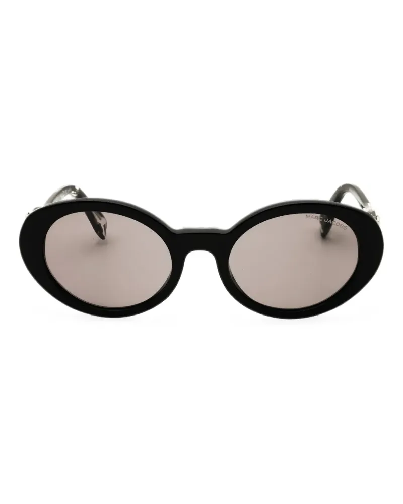 Marc Jacobs J Marc oval-frame sunglasses - Schwarz Schwarz