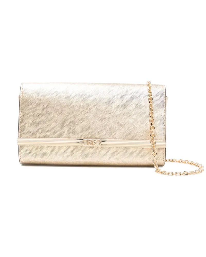 Michael Kors large chain-strap clutch bag - Gold Gold