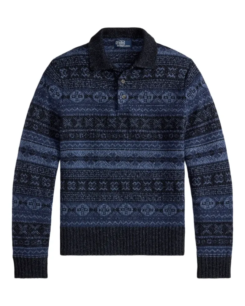 Ralph Lauren Langärmeliger Pullover - Blau Blau