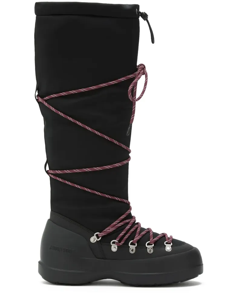 Moon Boot Luna Schnürstiefel - Schwarz Schwarz