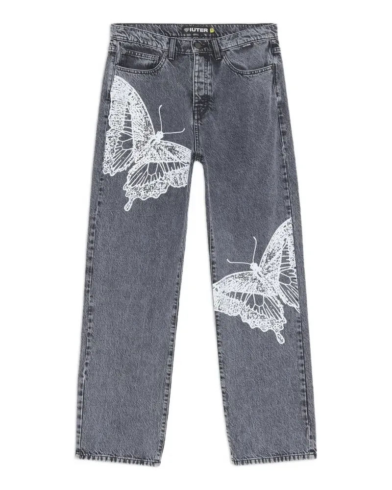 Iuter butterfly loose jeans - Grau Grau