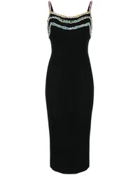 Zuhair Murad Kristallverziertes Kleid Schwarz