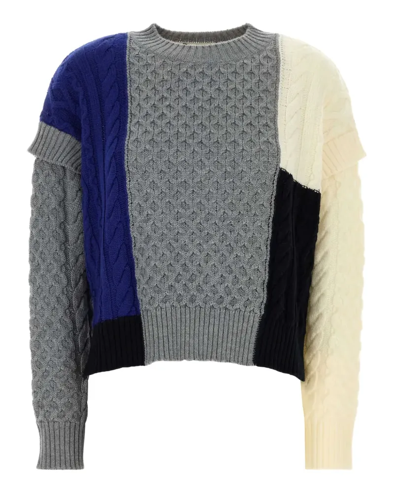 Max Mara Gestrickter Mestre Pullover - Grau Grau