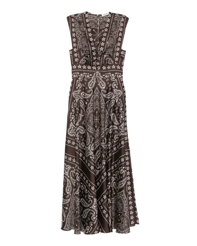 Sandro paisley-pattern maxi dress - Braun Braun