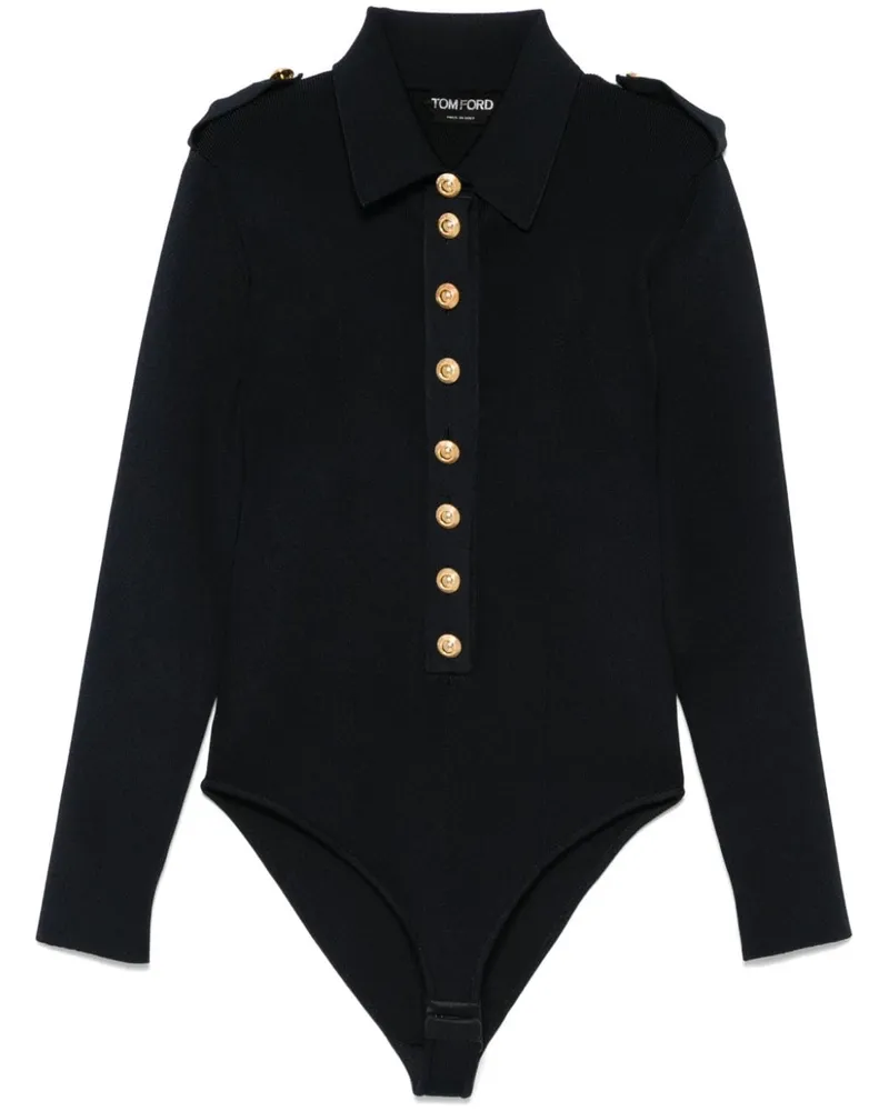 Tom Ford Body aus geripptem Strick - Blau Blau