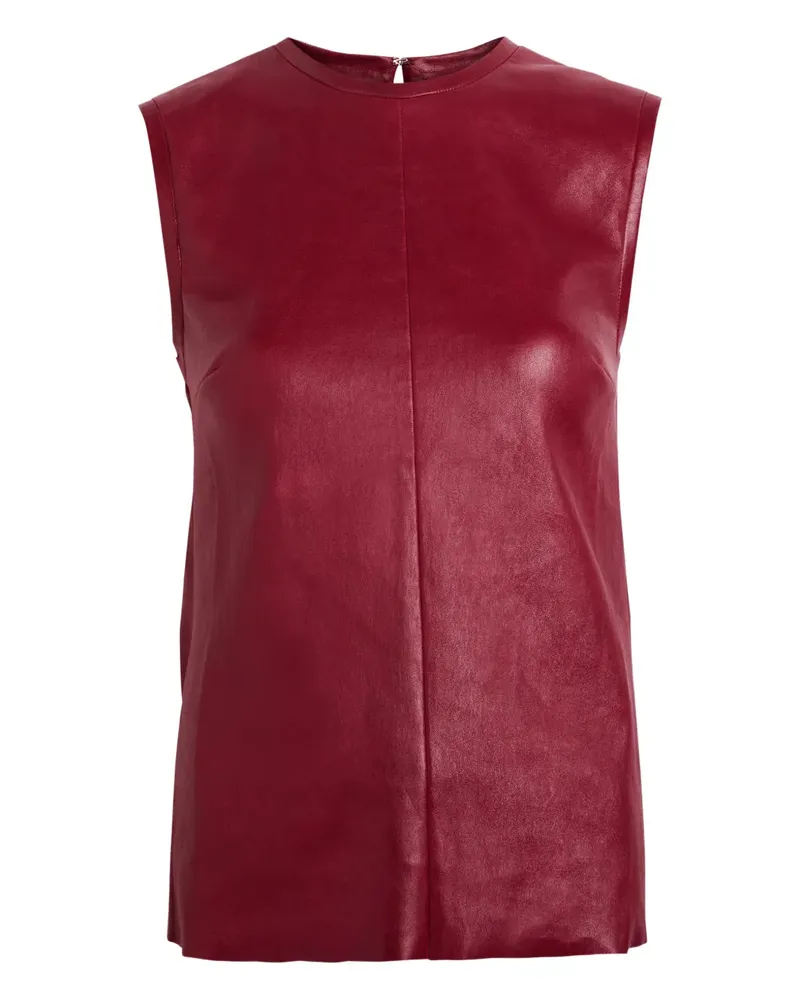 Stouls Miuccia sleeveless leather tank top - Rot Rot