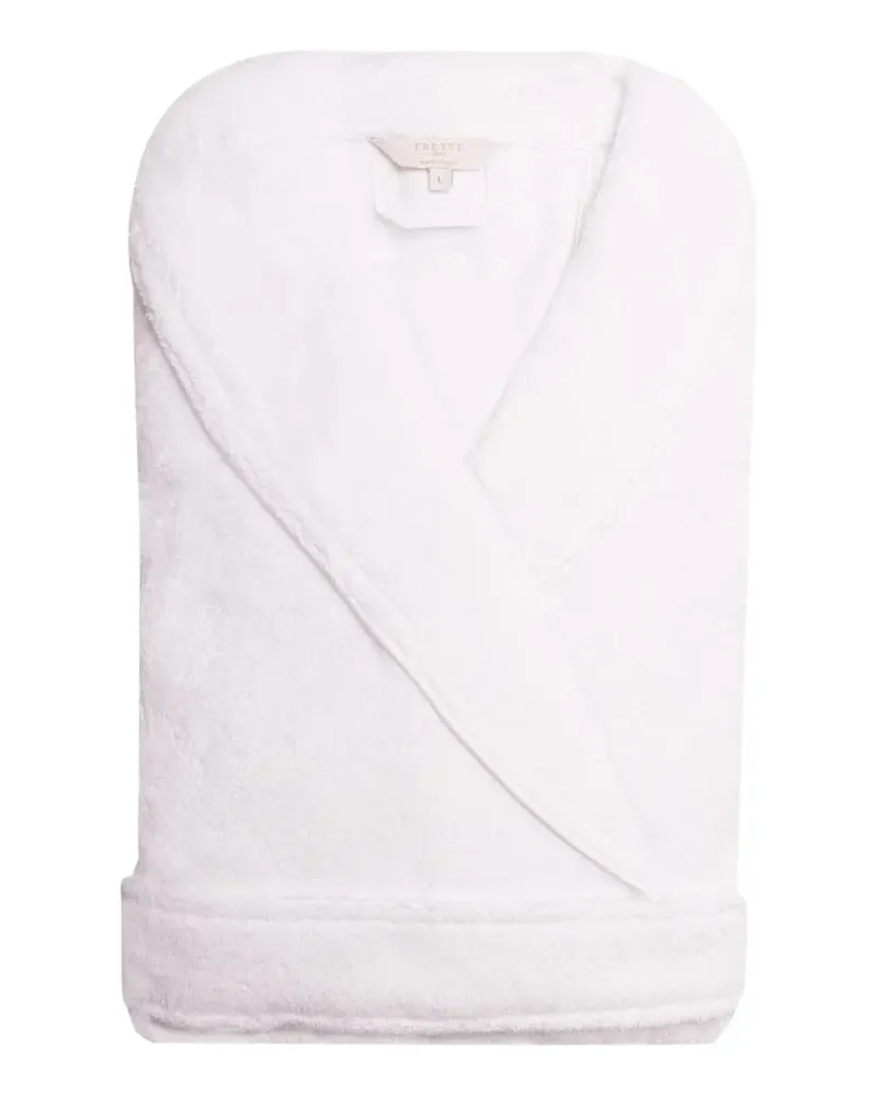 Frette shawl lapels robe - Weiß Weiß