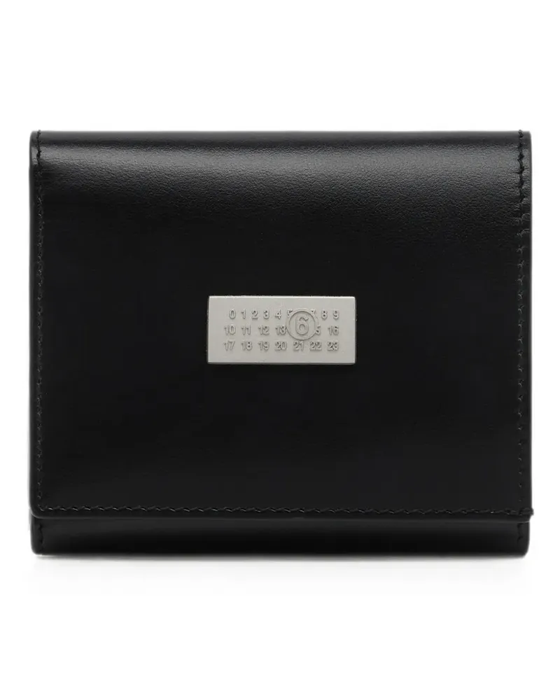 Maison Margiela leather tri-fold wallet - Schwarz Schwarz