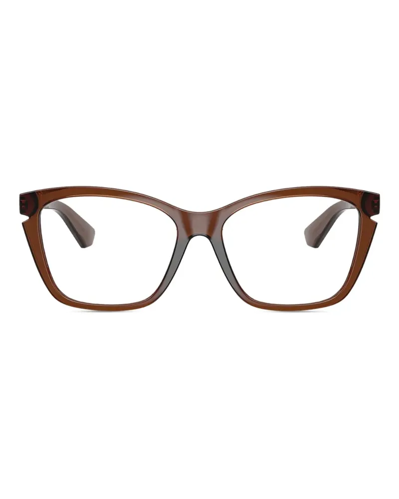 Burberry Brille mit geometrischem Gestell - Braun Braun