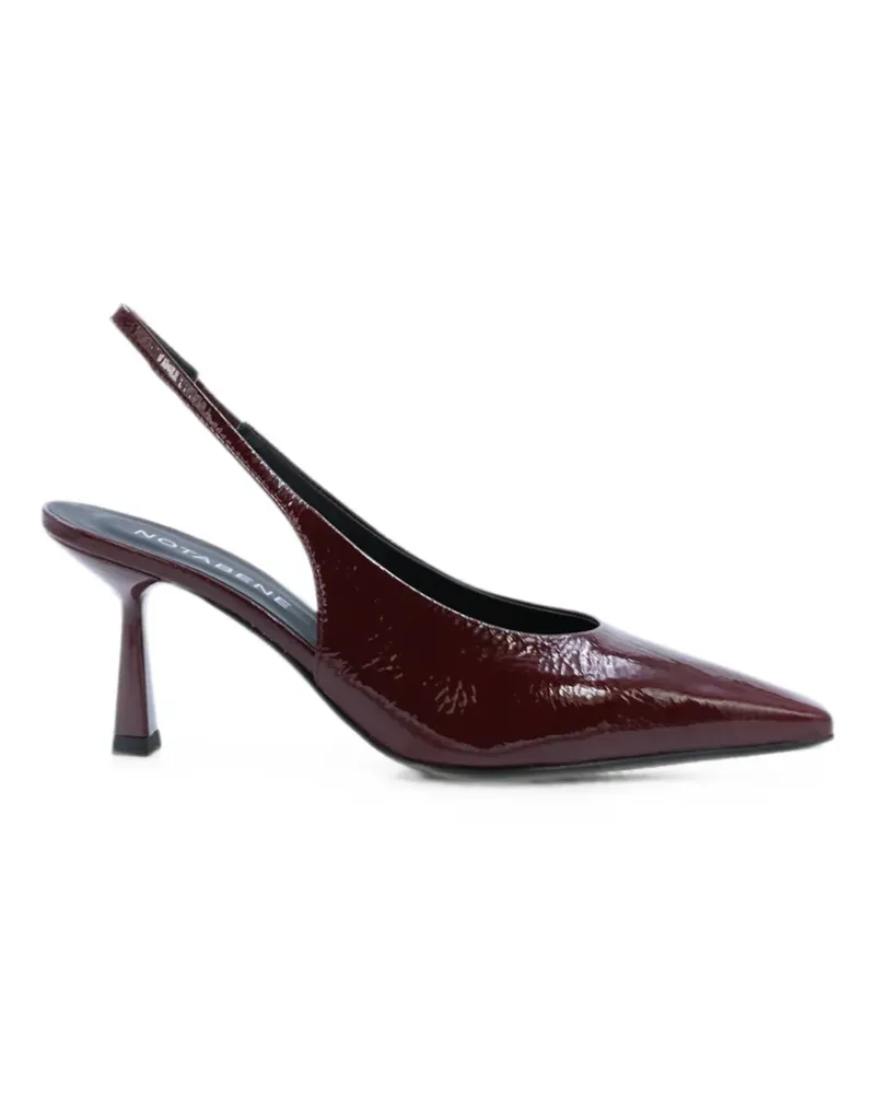 NOTABENE Emmely Slingback-Pumps aus Lackleder - Rot Rot