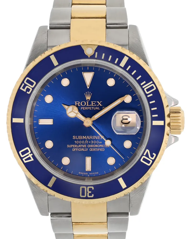 Rolex Submariner' Taucheruhr, 40mm - Blau Blau