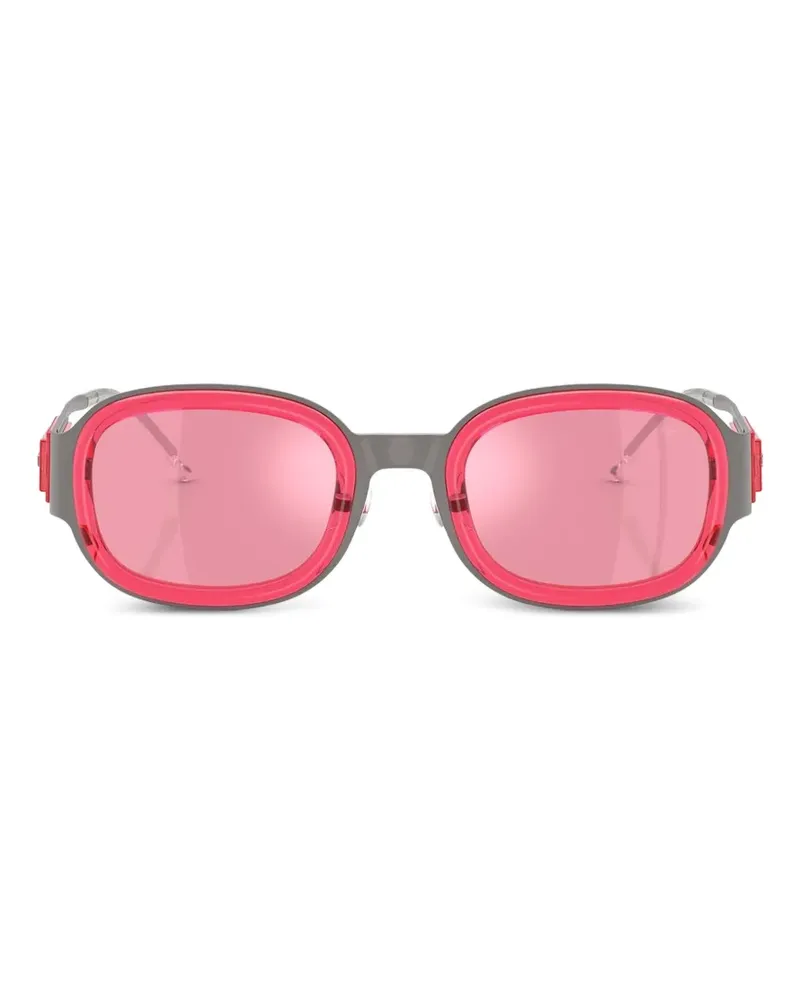 Diesel Sonnenbrille mit ovalem Gestell - Grau Grau