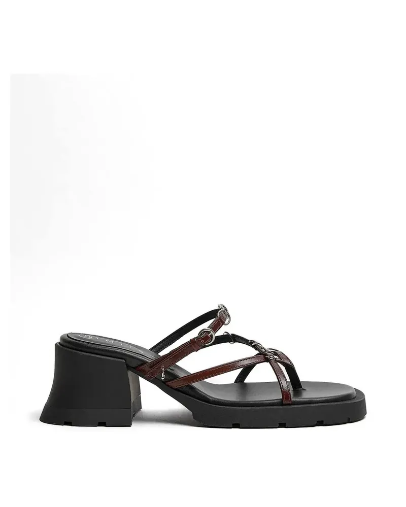 Miista ring-embellished multi-strap sandals - Braun Braun