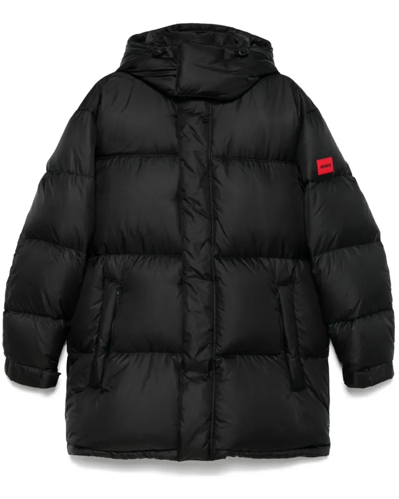 HUGO BOSS Gefütterter Mantel - Schwarz Schwarz