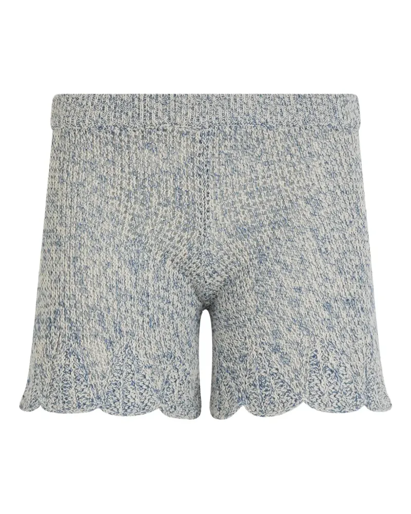 Valentino Garavani Gestrickte Shorts - Blau Blau