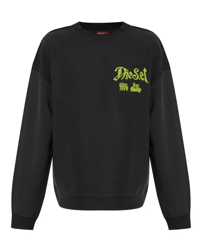 Diesel graphic-print sweatshirt - Schwarz Schwarz