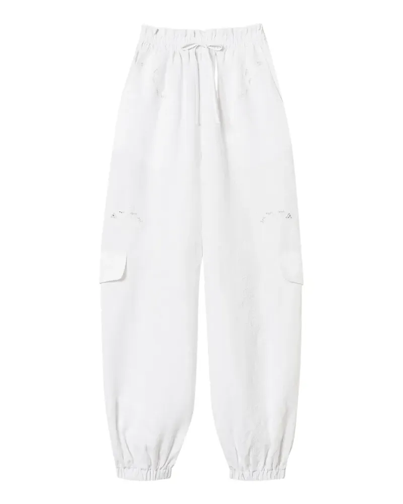 Twin-Set embroidered joggers - Weiß Weiß