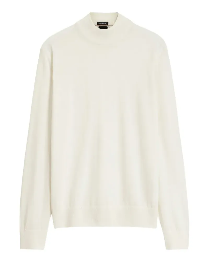 HUGO BOSS Pullover mit Stehkragen aus extrafeiner Merinowolle - Nude Nude