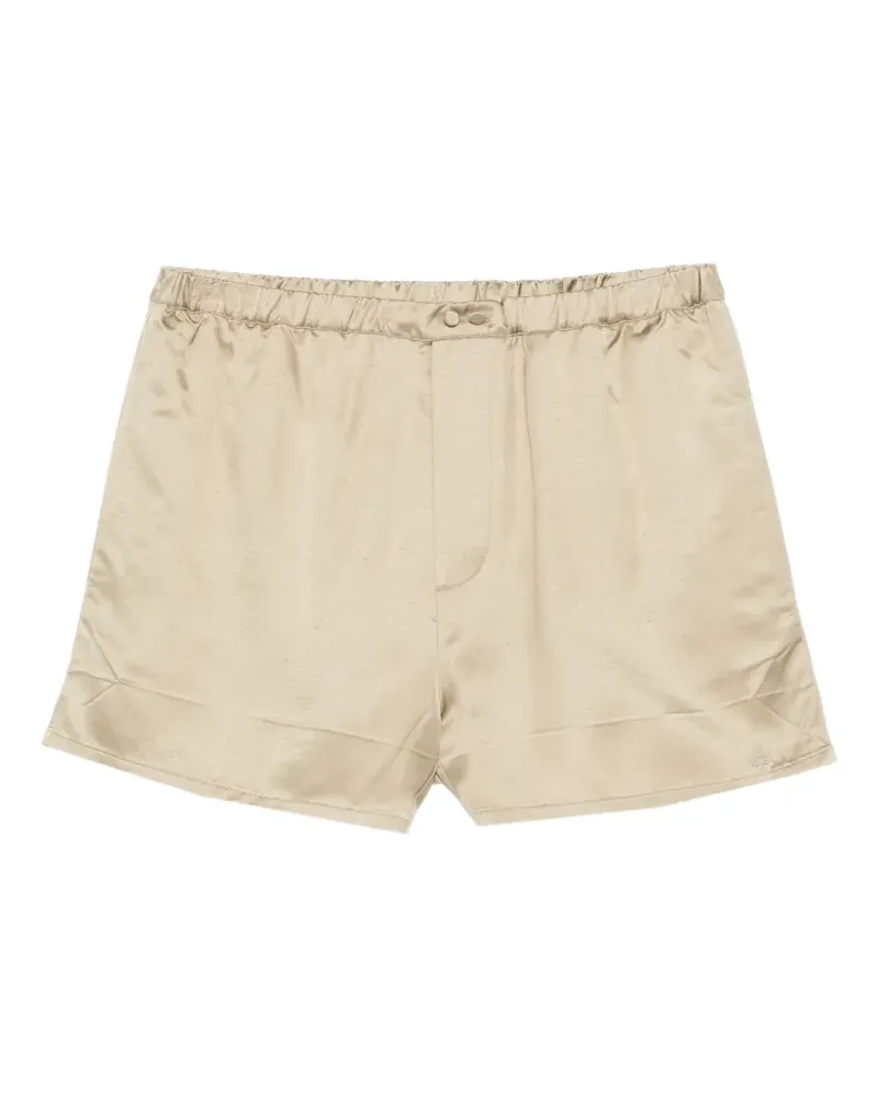 N° 21 elasticated tailored shorts - Nude Nude