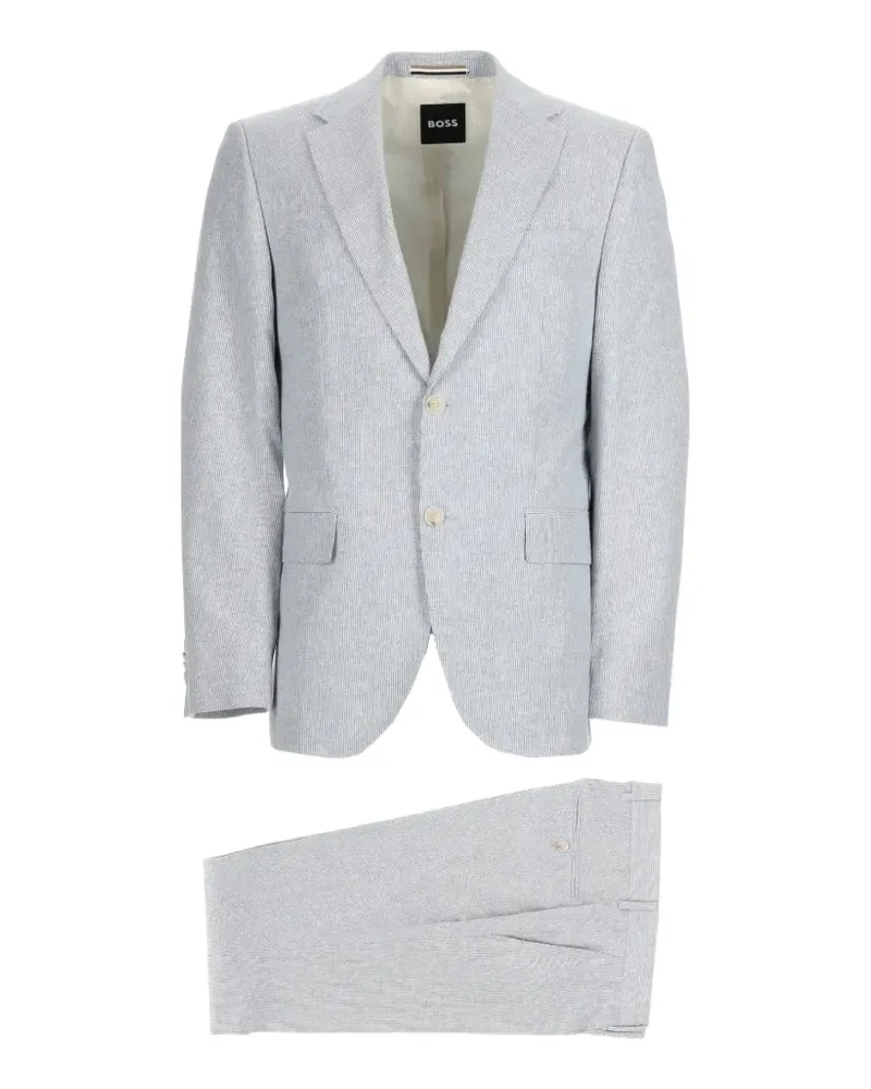 HUGO BOSS striped single-breasted suit - Grau Grau