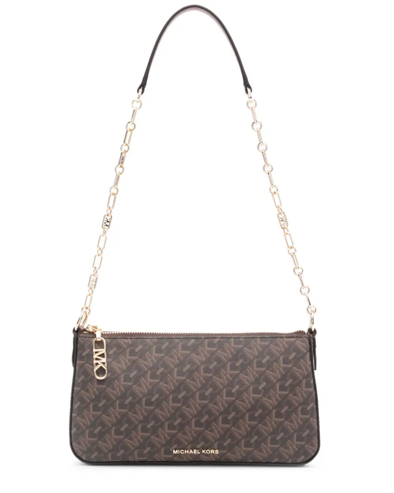 Michael Kors Mittelgroße Empire Schultertasche mit Logo - Braun Braun
