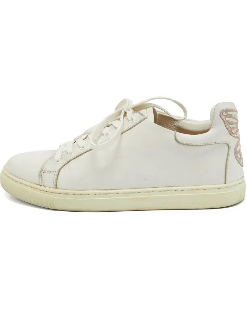 Sophia Webster Verzierte Bibi Butterfly Sneakers - Weiß Weiß