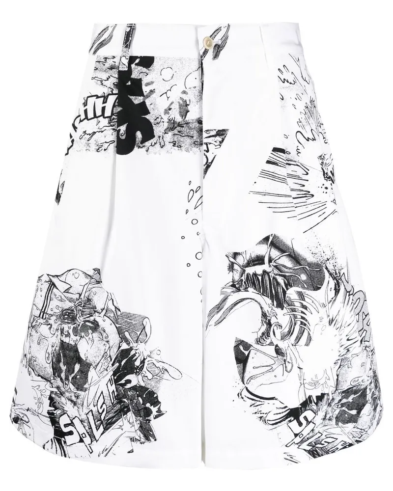 Comme des Garçons x Christian Marclay Shorts - Weiß Weiß