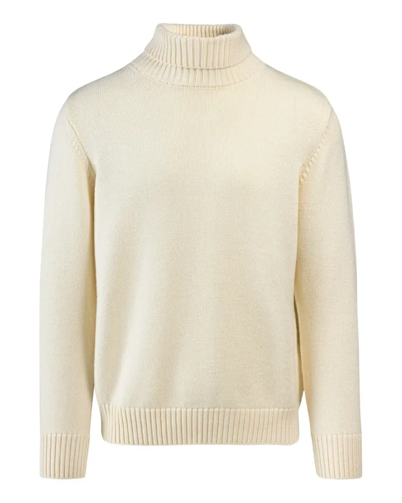 ADD Gerippter Rollkragenpullover - Nude Nude