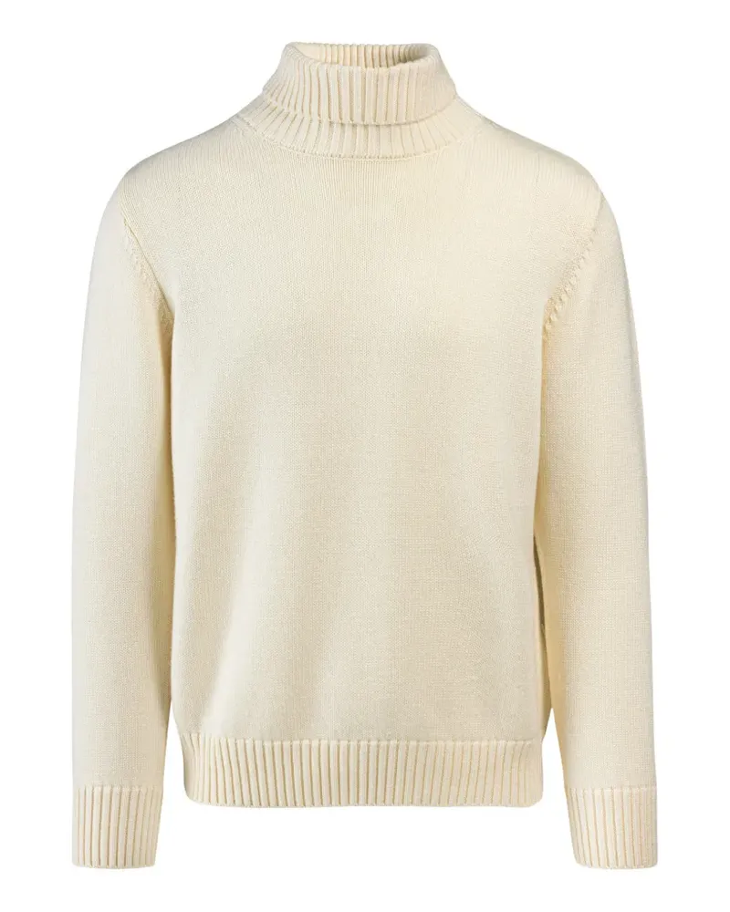 ADD Gerippter Rollkragenpullover - Nude Nude
