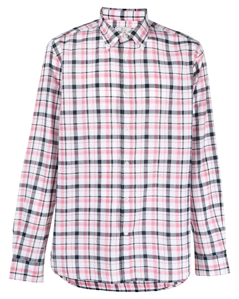 Woolrich Kariertes Button-down-Hemd - Rot Rot