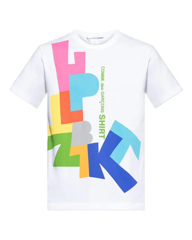 Comme des Garçons T-Shirt mit grafischem Print - Weiß Weiß