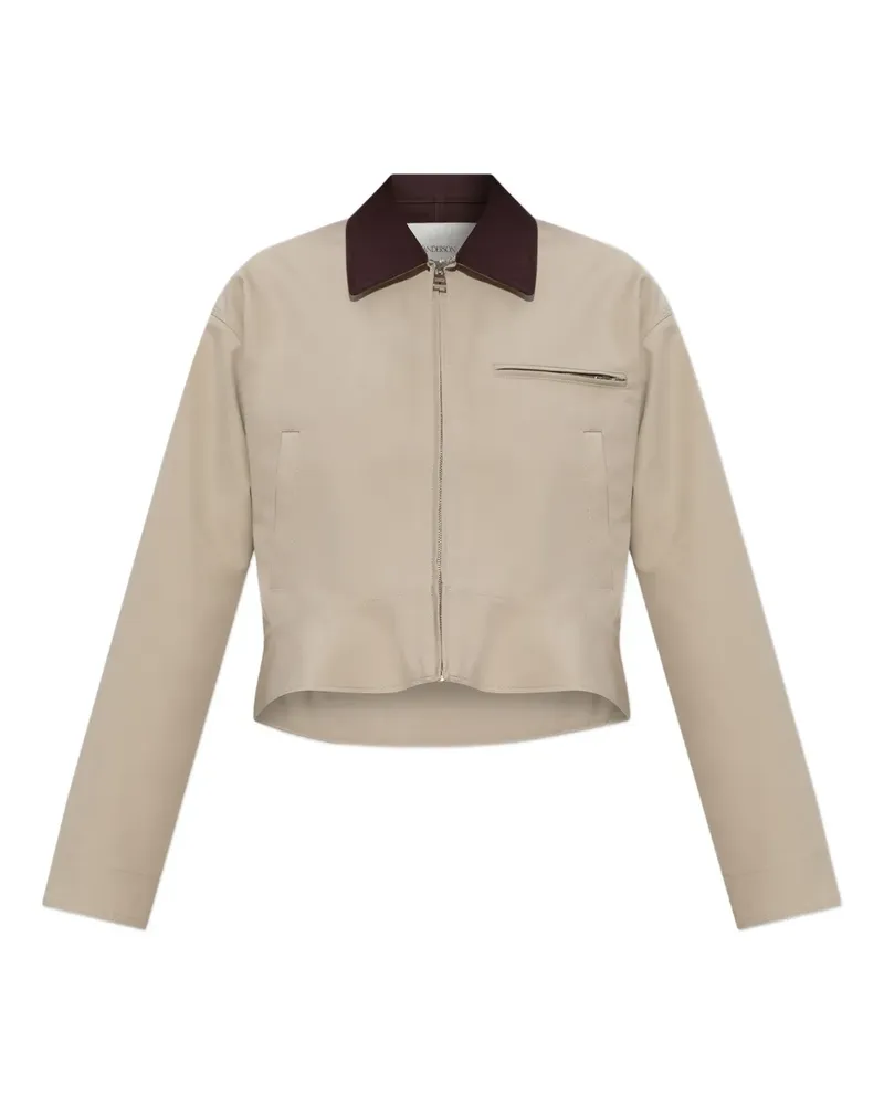 J.W.Anderson Cropped-Jacke mit Reißverschluss - Nude Nude