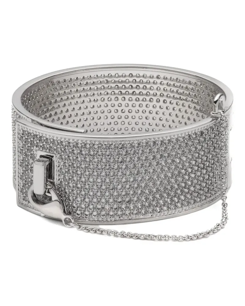 Eddie Borgo crystal-embellished bracelet - Silber Silber