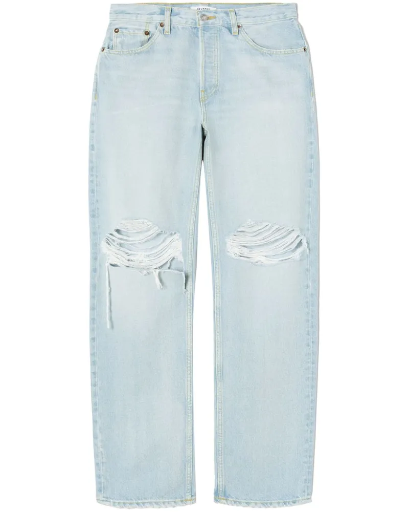 RE/DONE ripped boyfriend jeans Blau