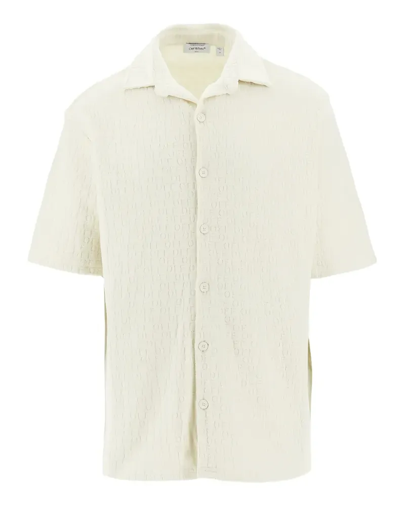 OFF-WHITE Hemd mit Muster - Weiß Weiß