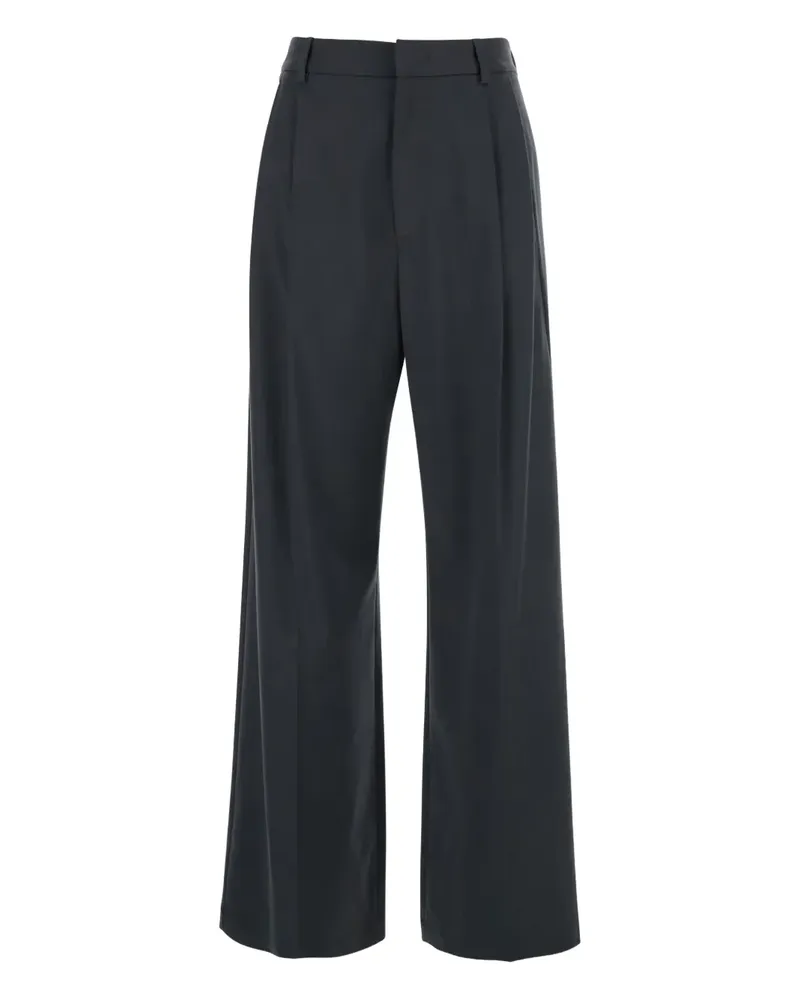 TELA Wide-Leg-Hose mit Bundfalten - Grau Grau