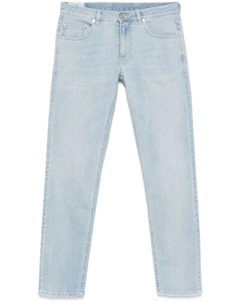 Eleventy Jeans mit Tragefalten - Blau Blau