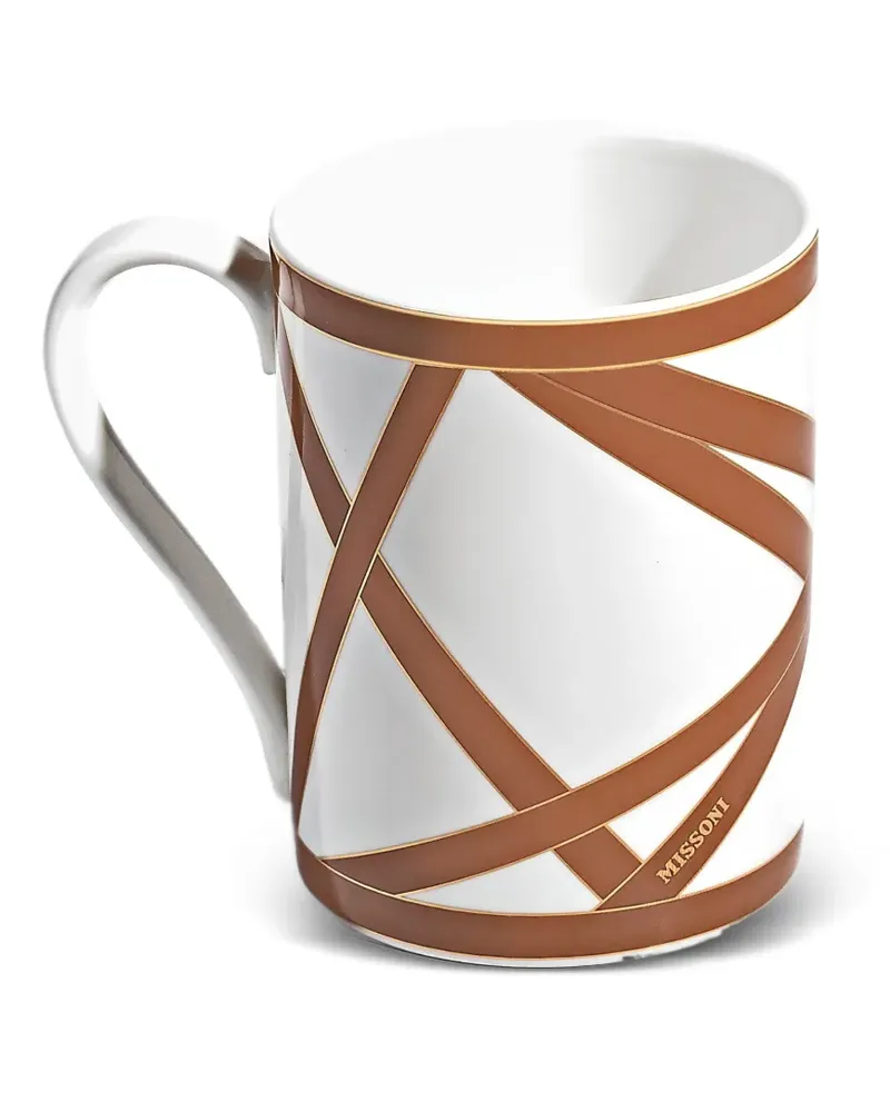 Missoni Home Nastri geometric-print mug - Weiß Weiß
