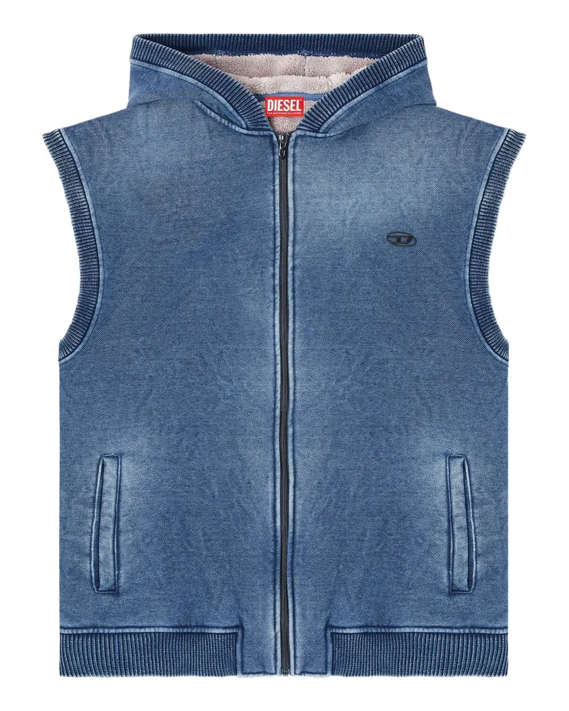 Diesel S-Hakel Kapuzenjacke mit Logo - Blau Blau