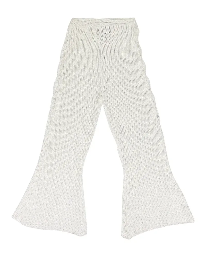 Eckhaus Latta flared trousers - Weiß Weiß
